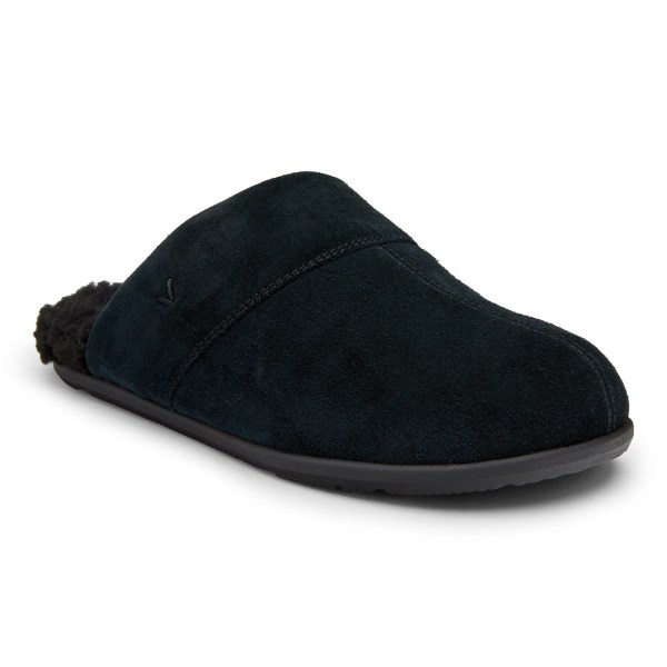Vionic Slippers Ireland - Alfons Mule Slipper Black - Mens Shoes Discount | QCKRY-3081